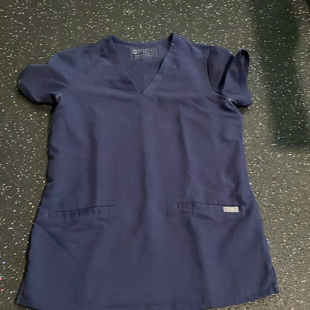 Figs scrub top XXS color navy blue